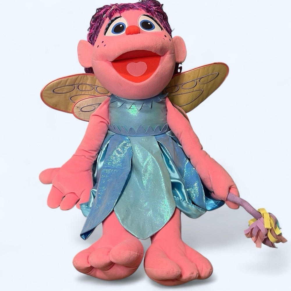HUGE 40 inch Gund Abby Cadabby Sesame Street Jumbo Stuffed Plush Doll Toy Muppet